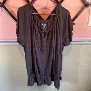 Lane Bryant Fun and Flirty Cotton Modal Top
